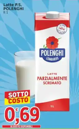 Market Ingross Latte parzialmente scremato Polenghi offerta