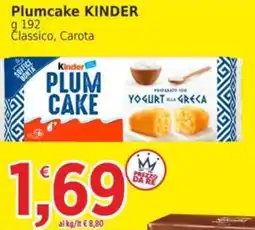 Market Ingross Plumcake Kinder offerta