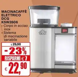 Il Gigante Macinacaffè elettrico DCG offerta