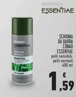 Conad City Schiuma da barba Essentiae Sensitive offerta