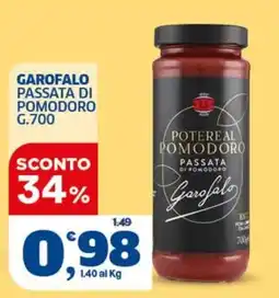 Il Punto Sigma Potereal pomodoro passata di pomodoro Garofalo offerta