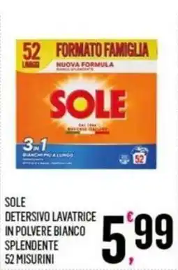 Vibian Sole detersivo lavatrice in polvere bianco splendente offerta