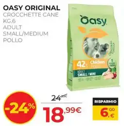 Arcaplanet Oasy Original Crocchette Cane offerta