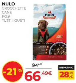 Arcaplanet Nulo crocchette cane adult tutti i gusti offerta