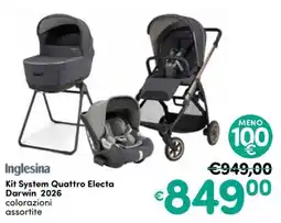 B di Bimbi Inglesina Kit System Quattro Electa Darwin 2026 offerta