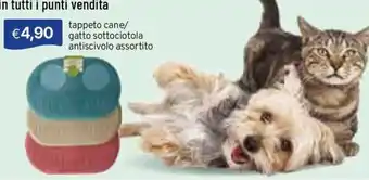 Tappeto cane/gatto sottociotola antiscivolo assortito