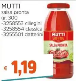 Stop&Shop Mutti salsa pronta ciliegini offerta