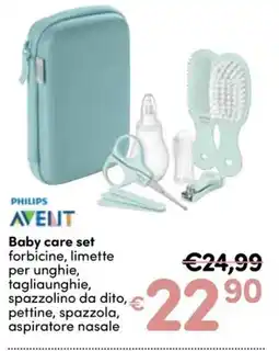 B di Bimbi Philips Avent Baby care set offerta
