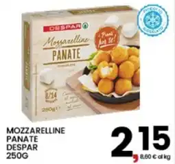 Interspar Mozzarelline panate Despar offerta