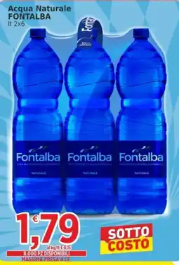 Market Ingross Acqua Naturale Fontalba offerta