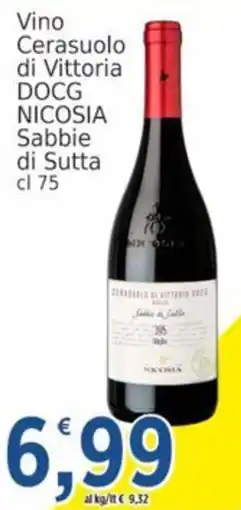Market Ingross Vino Cerasuolo di Vittoria DOCG NICOSIA Sabbie di Sutta offerta