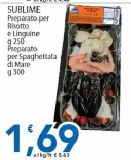 Sidis Sublime preparato per risotto e linguine offerta