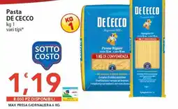 Sidis Pasta De Cecco offerta
