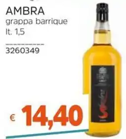 Stop&Shop Ambra grappa barrique offerta