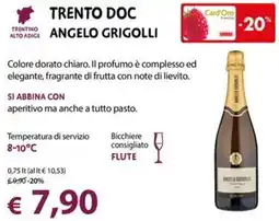 Cadoro Trento Doc Angelo Grigolli offerta