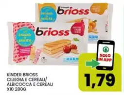 Interspar Kinder brioss ciliegia e cereali offerta