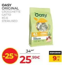 Arcaplanet Oasy Original Crocchette Gatto offerta