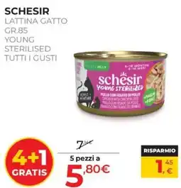 Arcaplanet Schesir lattina gatto young sterilised offerta