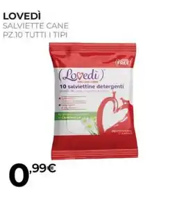 Arcaplanet Salviette cane Lovedì offerta