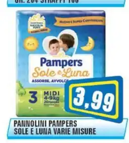 Punto Vigas Pannolini Pampers Sole e Luna offerta