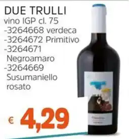 Stop&Shop Due Trulli vino IGP offerta