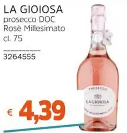 Stop&Shop La Gioiosa prosecco DOC Rosè Millesimato offerta