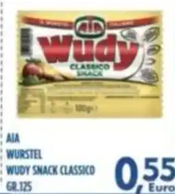 Orizzonte Supermercati AIA WURSTEL WUDY SNACK CLASSICO offerta
