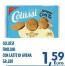 Orizzonte Supermercati Colussi Frollini con latte di avena offerta