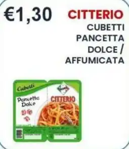 Caramico Citterio cubetti pancetta dolce offerta