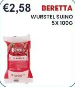 Caramico Beretta wurstel suino classic offerta