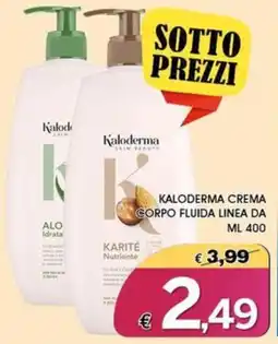 Deter Shop Kaloderma crema corpo fluida linea da karité nutriente offerta