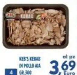 Orizzonte Supermercati Keb's kebab di pollo AIA offerta