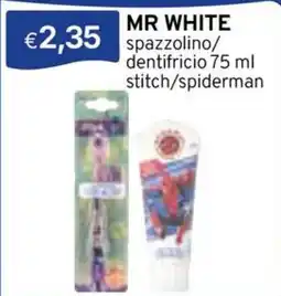 Sirene Blu Mr White spazzolino/dentifricio offerta