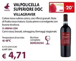 Cadoro Valpolicella Superiore Doc Villagraver offerta