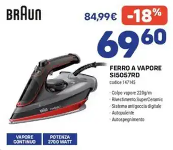 Braun ferro a vapore
