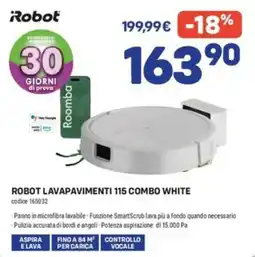 FreeShop Robot lavapavimenti 115 combo white offerta
