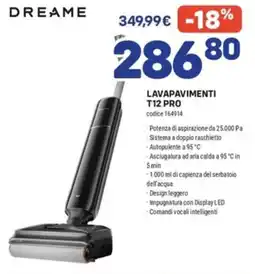 FreeShop Dreame lavapavimenti T12 Pro offerta
