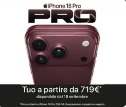 FreeShop iPhone 18 Pro offerta