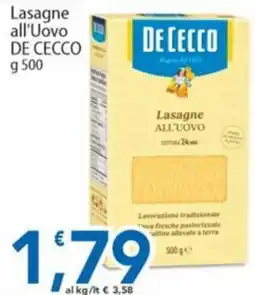 Sidis Lasagne all'Uovo De Cecco offerta