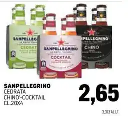 Emporio Amato Sanpellegrino Cedrata Chino'-Cocktail offerta