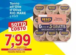 Market Ingross Tonno all'Olio d'Oliva RIO MARE offerta