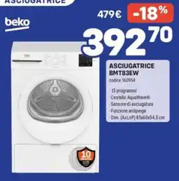 FreeShop Asciugatrice Beko offerta