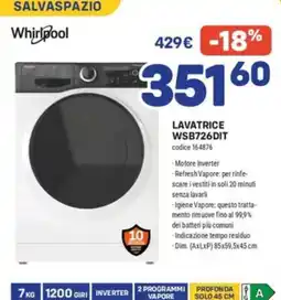 FreeShop Whirlpool lavatrice offerta