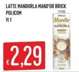Sisa Latte mandorla Mand'or brick Policom offerta