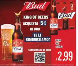 Sisa Birra Bud offerta