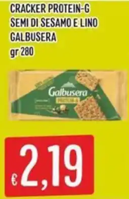 Sisa Cracker protein-g semi di sesamo e lino galbusera offerta