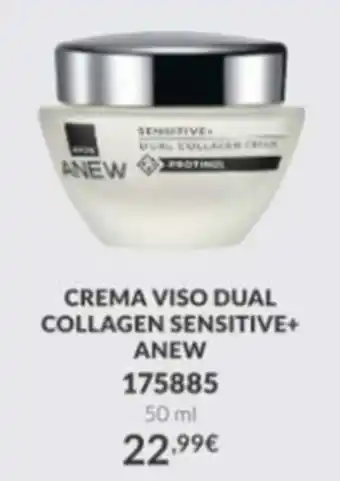 Crema viso dual collagen sensitive+ Anew