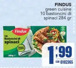 Gruppo di Palo Findus green cuisine 10 bastoncini di spinaci offerta