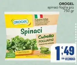 Gruppo di Palo Orogel spinaci foglia più offerta
