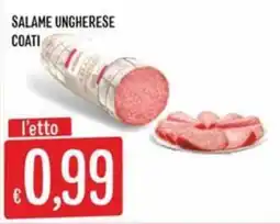 Sisa Salame ungherese Coati offerta